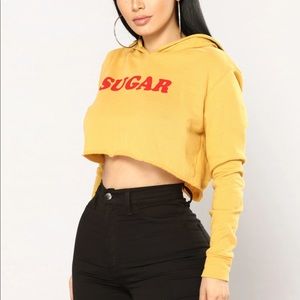 Fashion Nova crop sweatershirt